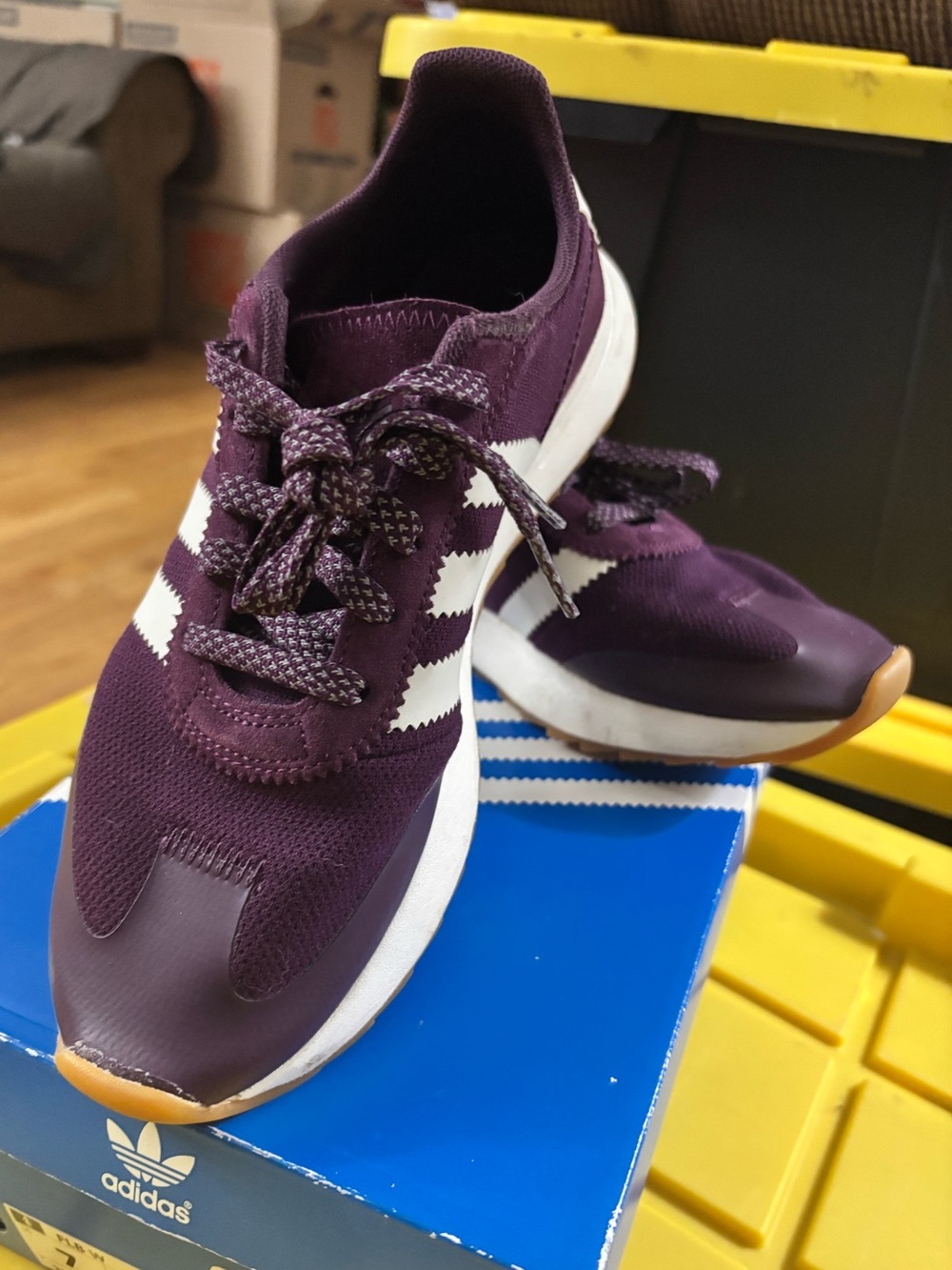 🥳HOST PICK🥳 Adidas originals flashback wmns purple Sneakers Size 7 - Picture 2 of 10